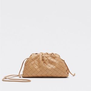 Bottega Veneta MINI POUCH ALMOND WEAVE 💯authentic NEVER WORN sold out!